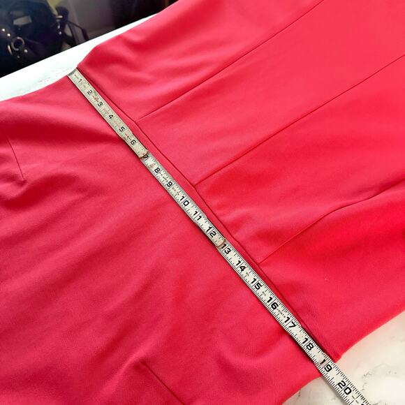 NWOT Ann Taylor Bright Coral Short Sleeve Twill Midi Dress women’s size 18 - Picture 10 of 11